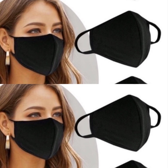 New- MADE IN USA, BLack Unisex Mask - Picture 2 of 3